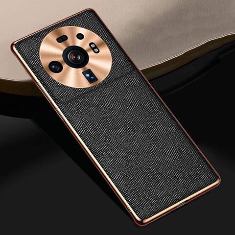 Handyhülle Hülle Luxus Leder Schutzhülle S09 für Xiaomi Mi 12S Ultra 5G Schwarz