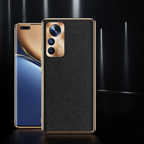 Handyhülle Hülle Luxus Leder Schutzhülle S10 für Xiaomi Mi 12 Pro 5G Schwarz