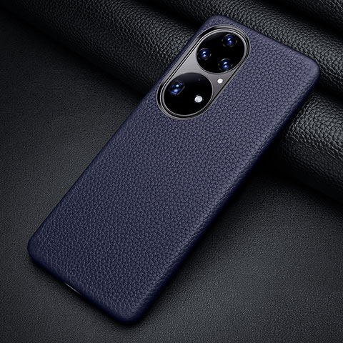 Handyhülle Hülle Luxus Leder Schutzhülle ST2 für Huawei P50 Blau