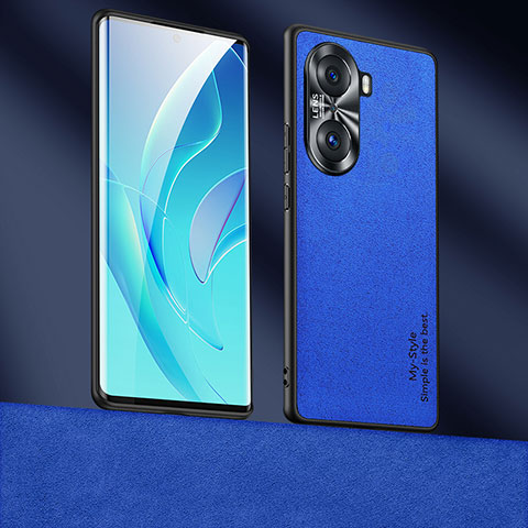 Handyhülle Hülle Luxus Leder Schutzhülle ST4 für Huawei Honor 60 5G Blau