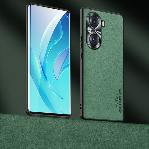 Handyhülle Hülle Luxus Leder Schutzhülle ST4 für Huawei Honor 60 5G Grün