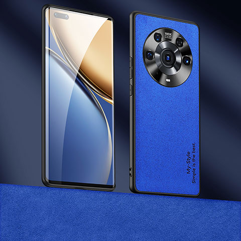 Handyhülle Hülle Luxus Leder Schutzhülle ST4 für Huawei Honor Magic3 Pro 5G Blau