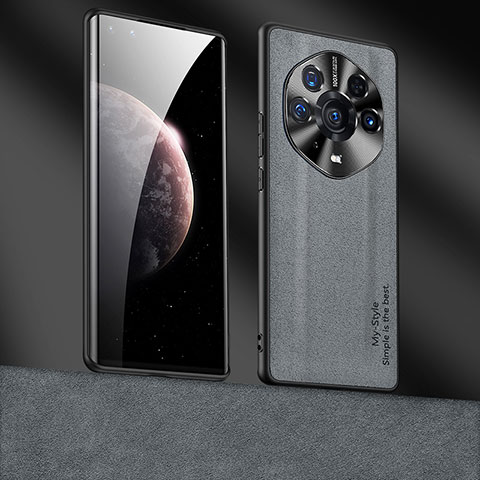 Handyhülle Hülle Luxus Leder Schutzhülle ST4 für Huawei Honor Magic3 Pro+ Plus 5G Dunkelgrau