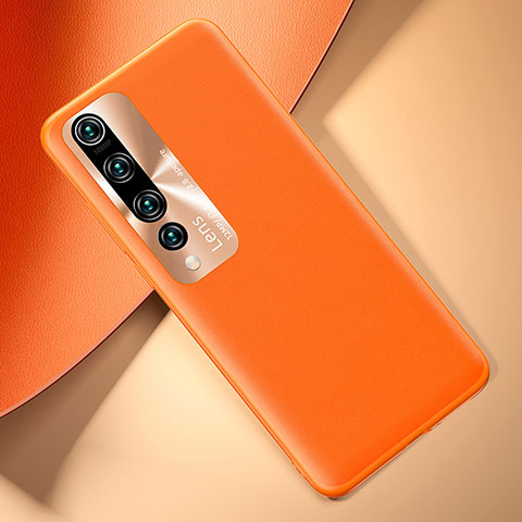 Handyhülle Hülle Luxus Leder Schutzhülle T01 für Xiaomi Mi 10 Pro Orange