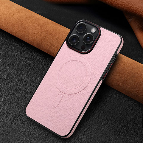 Handyhülle Hülle Luxus Leder Schutzhülle WZ1 für Apple iPhone 14 Pro Rosegold