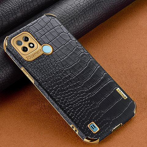 Handyhülle Hülle Luxus Leder Schutzhülle XD1 für Realme C21 Schwarz