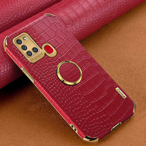 Handyhülle Hülle Luxus Leder Schutzhülle XD1 für Samsung Galaxy A21s Rot