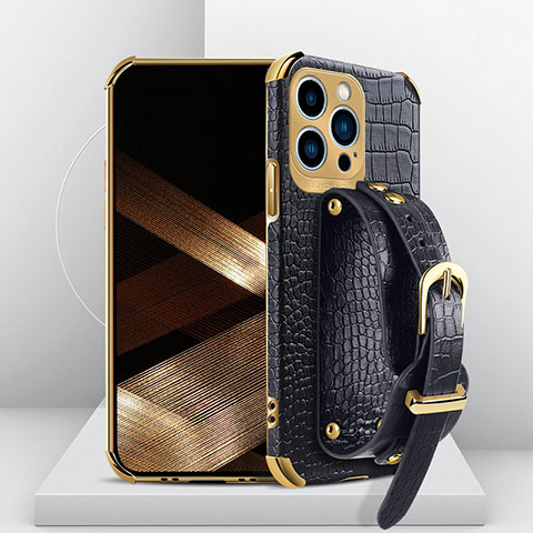 Handyhülle Hülle Luxus Leder Schutzhülle XD2 für Apple iPhone 15 Pro Max Schwarz