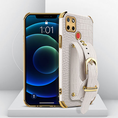 Handyhülle Hülle Luxus Leder Schutzhülle XD2 für Realme 7i RMX2193 Weiß