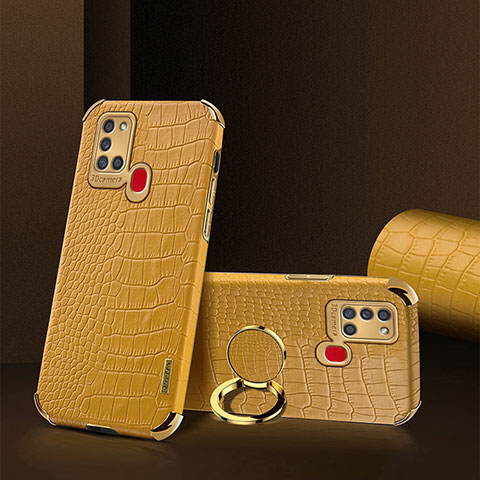 Handyhülle Hülle Luxus Leder Schutzhülle XD2 für Samsung Galaxy A21s Gelb