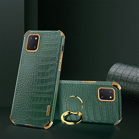 Handyhülle Hülle Luxus Leder Schutzhülle XD2 für Samsung Galaxy A81 Grün
