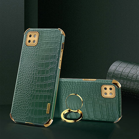 Handyhülle Hülle Luxus Leder Schutzhülle XD2 für Samsung Galaxy F42 5G Grün