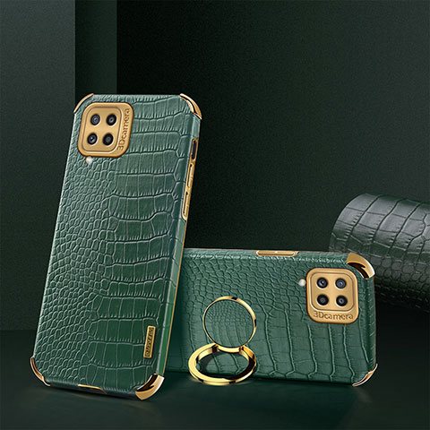 Handyhülle Hülle Luxus Leder Schutzhülle XD2 für Samsung Galaxy M32 4G Grün