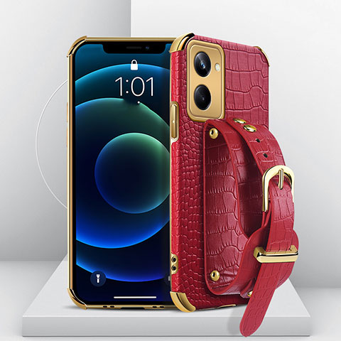 Handyhülle Hülle Luxus Leder Schutzhülle XD4 für Realme 10 Pro 5G Rot