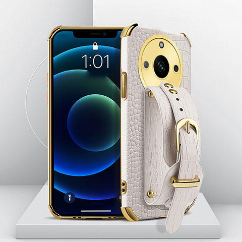 Handyhülle Hülle Luxus Leder Schutzhülle XD4 für Realme 11 Pro 5G Weiß