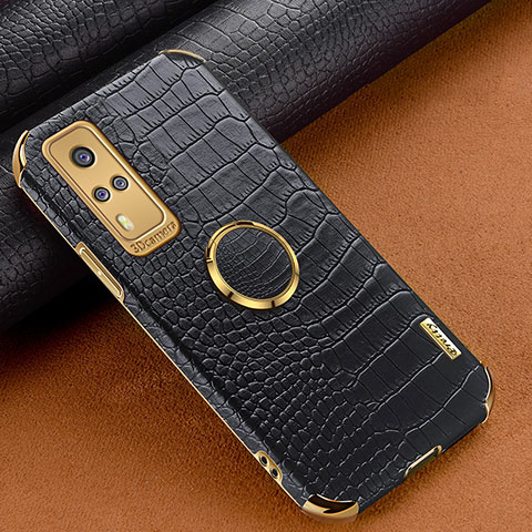 Handyhülle Hülle Luxus Leder Schutzhülle XD4 für Vivo Y53s NFC Schwarz