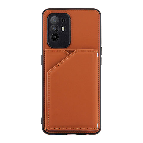 Handyhülle Hülle Luxus Leder Schutzhülle Y01B für Oppo A94 5G Braun