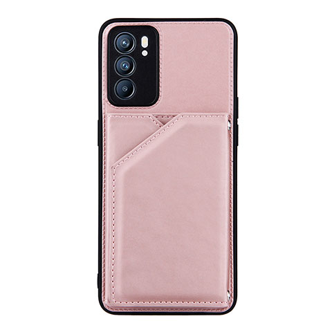 Handyhülle Hülle Luxus Leder Schutzhülle Y01B für Oppo Reno6 5G Rosegold