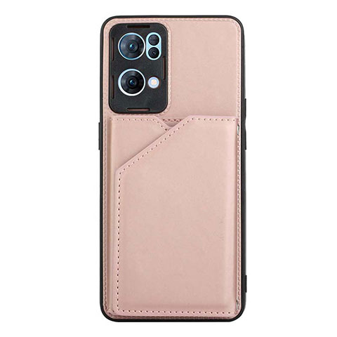 Handyhülle Hülle Luxus Leder Schutzhülle Y01B für Oppo Reno7 Pro 5G Rosegold