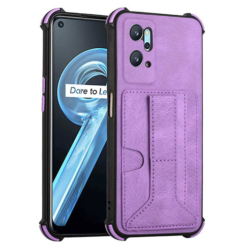 Handyhülle Hülle Luxus Leder Schutzhülle Y01B für Realme 9i 4G Violett