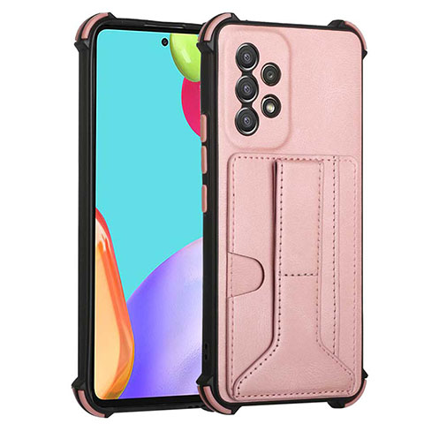 Handyhülle Hülle Luxus Leder Schutzhülle Y01B für Samsung Galaxy A53 5G Rosegold