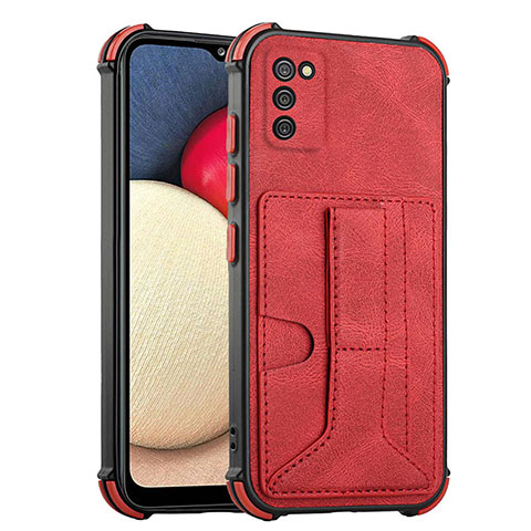 Handyhülle Hülle Luxus Leder Schutzhülle Y01B für Samsung Galaxy F02S SM-E025F Rot