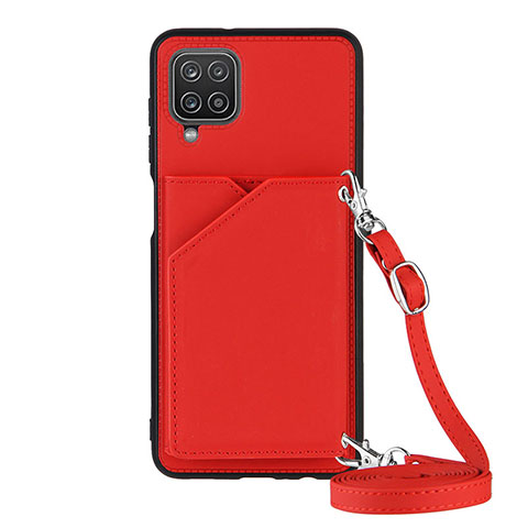 Handyhülle Hülle Luxus Leder Schutzhülle Y01B für Samsung Galaxy F12 Rot