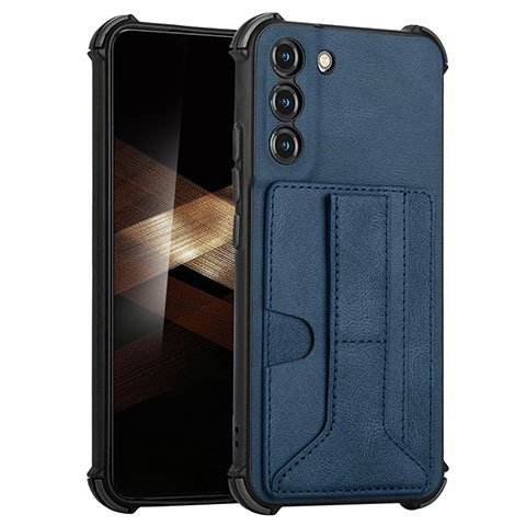 Handyhülle Hülle Luxus Leder Schutzhülle Y01B für Samsung Galaxy S25 5G Blau