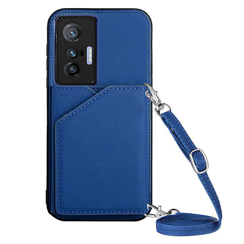 Handyhülle Hülle Luxus Leder Schutzhülle Y01B für Vivo X70 5G Blau