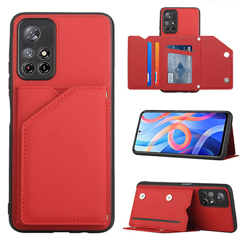 Handyhülle Hülle Luxus Leder Schutzhülle Y01B für Xiaomi Poco M4 Pro 5G Rot