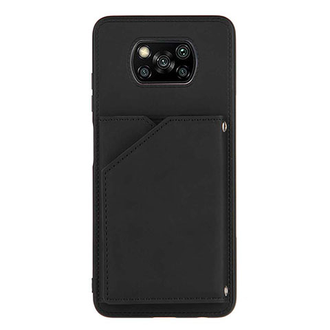 Handyhülle Hülle Luxus Leder Schutzhülle Y01B für Xiaomi Poco X3 Pro Schwarz