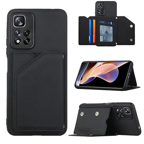 Handyhülle Hülle Luxus Leder Schutzhülle Y01B für Xiaomi Poco X4 NFC Schwarz