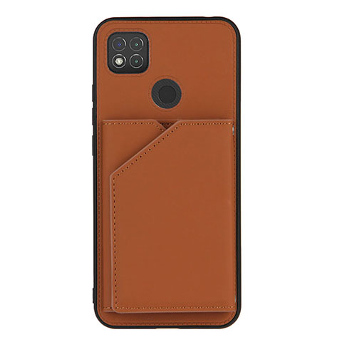 Handyhülle Hülle Luxus Leder Schutzhülle Y01B für Xiaomi Redmi 9 India Braun