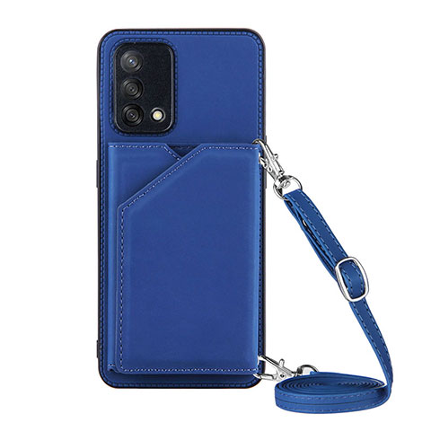 Handyhülle Hülle Luxus Leder Schutzhülle Y02B für Oppo A95 4G Blau