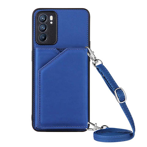 Handyhülle Hülle Luxus Leder Schutzhülle Y02B für Oppo Reno6 5G Blau