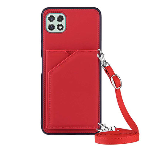 Handyhülle Hülle Luxus Leder Schutzhülle Y02B für Samsung Galaxy A22 5G Rot
