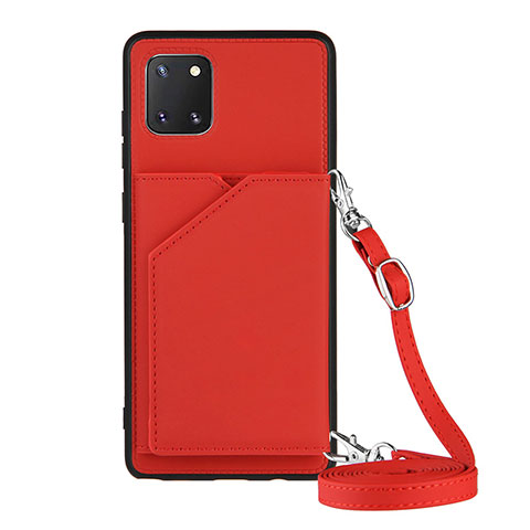 Handyhülle Hülle Luxus Leder Schutzhülle Y02B für Samsung Galaxy M60s Rot