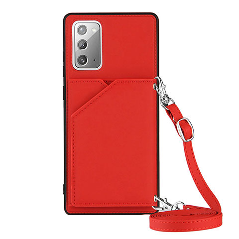 Handyhülle Hülle Luxus Leder Schutzhülle Y02B für Samsung Galaxy Note 20 5G Rot