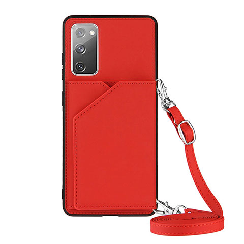 Handyhülle Hülle Luxus Leder Schutzhülle Y02B für Samsung Galaxy S20 Lite 5G Rot