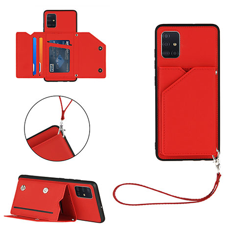 Handyhülle Hülle Luxus Leder Schutzhülle Y03B für Samsung Galaxy M40S Rot