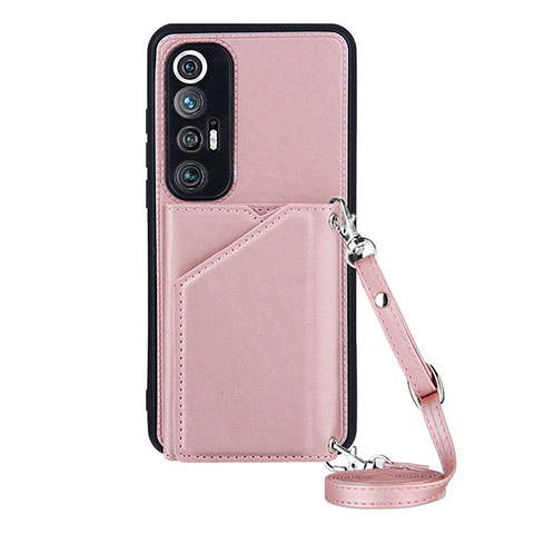 Handyhülle Hülle Luxus Leder Schutzhülle Y03B für Xiaomi Mi 10S 5G Rosegold