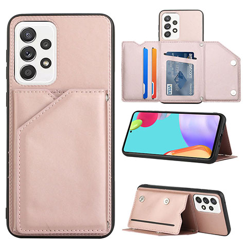 Handyhülle Hülle Luxus Leder Schutzhülle Y04B für Samsung Galaxy A33 5G Rosegold