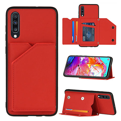 Handyhülle Hülle Luxus Leder Schutzhülle Y04B für Samsung Galaxy A70 Rot