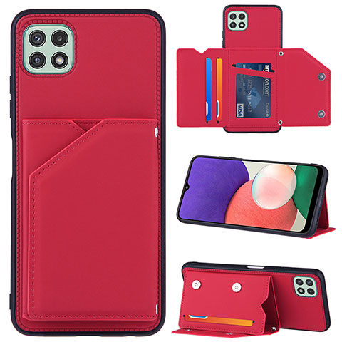 Handyhülle Hülle Luxus Leder Schutzhülle Y04B für Samsung Galaxy F42 5G Rot