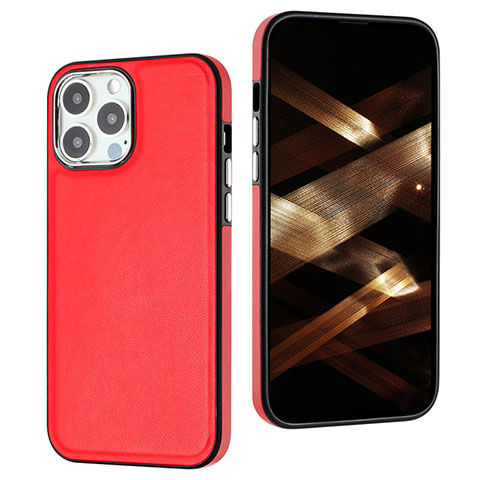 Handyhülle Hülle Luxus Leder Schutzhülle Y07B für Apple iPhone 14 Pro Max Rot