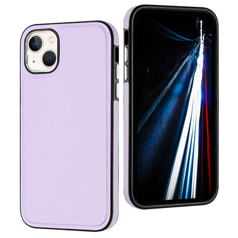 Handyhülle Hülle Luxus Leder Schutzhülle Y07B für Apple iPhone 15 Plus Helles Lila