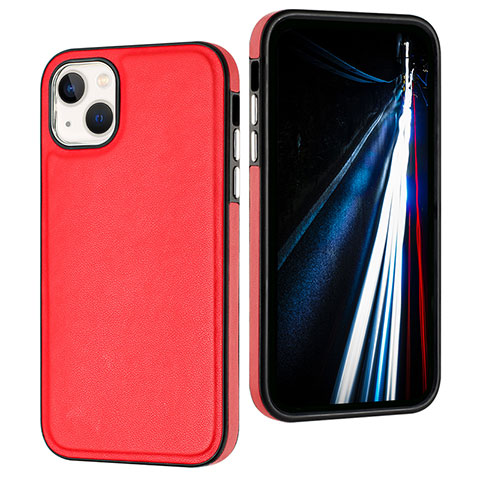 Handyhülle Hülle Luxus Leder Schutzhülle Y07B für Apple iPhone 15 Plus Rot