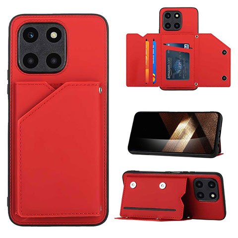 Handyhülle Hülle Luxus Leder Schutzhülle YB1 für Huawei Honor X8b Rot