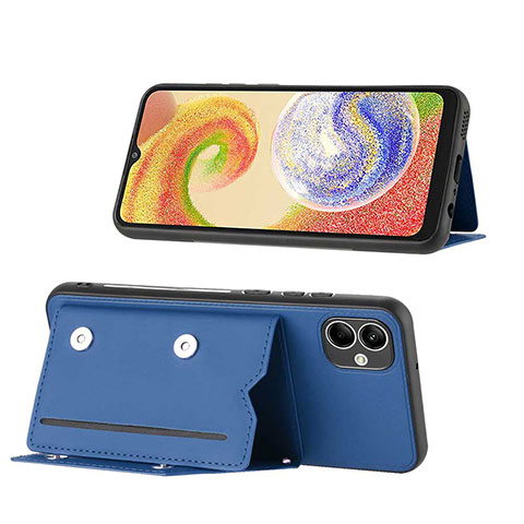 Handyhülle Hülle Luxus Leder Schutzhülle YB1 für Samsung Galaxy A04 4G Blau