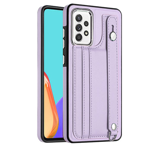 Handyhülle Hülle Luxus Leder Schutzhülle YB1 für Samsung Galaxy A52 4G Violett